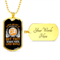 Dog Make Lives Whole Yellow Necklace Stainless Steel or 18k Gold Dog Tag 24" Chain-Express Your Love Gifts