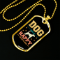 Dog Make Me Happy Necklace Stainless Steel or 18k Gold Dog Tag 24" Chain-Express Your Love Gifts