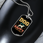 Dog Make Me Happy Necklace Stainless Steel or 18k Gold Dog Tag 24" Chain-Express Your Love Gifts