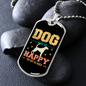 Dog Make Me Happy Necklace Stainless Steel or 18k Gold Dog Tag 24" Chain-Express Your Love Gifts