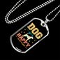 Dog Make Me Happy Necklace Stainless Steel or 18k Gold Dog Tag 24" Chain-Express Your Love Gifts