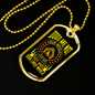 Dog Make Our Lives Whole Neon Necklace Stainless Steel or 18k Gold Dog Tag 24" Chain-Express Your Love Gifts