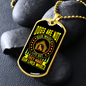 Dog Make Our Lives Whole Neon Necklace Stainless Steel or 18k Gold Dog Tag 24" Chain-Express Your Love Gifts
