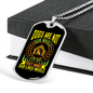 Dog Make Our Lives Whole Neon Necklace Stainless Steel or 18k Gold Dog Tag 24" Chain-Express Your Love Gifts