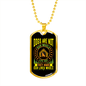Dog Make Our Lives Whole Neon Necklace Stainless Steel or 18k Gold Dog Tag 24" Chain-Express Your Love Gifts
