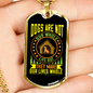 Dog Make Our Lives Whole Neon Necklace Stainless Steel or 18k Gold Dog Tag 24" Chain-Express Your Love Gifts
