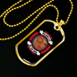 Dog Make Our Lives Whole Pink Necklace Stainless Steel or 18k Gold Dog Tag 24" Chain-Express Your Love Gifts