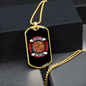 Dog Make Our Lives Whole Pink Necklace Stainless Steel or 18k Gold Dog Tag 24" Chain-Express Your Love Gifts