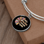 Dog Makes My Life Bracelet Stainless Steel or 18k Gold Circle Bangle-Express Your Love Gifts