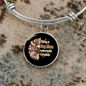 Dog Makes My Life Bracelet Stainless Steel or 18k Gold Circle Bangle-Express Your Love Gifts