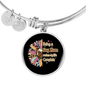 Dog Makes My Life Bracelet Stainless Steel or 18k Gold Circle Bangle-Express Your Love Gifts