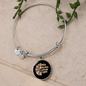 Dog Makes My Life Bracelet Stainless Steel or 18k Gold Circle Bangle-Express Your Love Gifts
