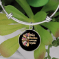 Dog Makes My Life Bracelet Stainless Steel or 18k Gold Circle Bangle-Express Your Love Gifts