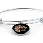 Dog Makes My Life Bracelet Stainless Steel or 18k Gold Circle Bangle-Express Your Love Gifts