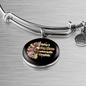 Dog Makes My Life Bracelet Stainless Steel or 18k Gold Circle Bangle-Express Your Love Gifts