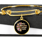 Dog Makes My Life Bracelet Stainless Steel or 18k Gold Circle Bangle-Express Your Love Gifts