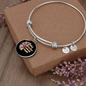 Dog Makes My Life Bracelet Stainless Steel or 18k Gold Circle Bangle-Express Your Love Gifts