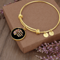Dog Makes My Life Bracelet Stainless Steel or 18k Gold Circle Bangle-Express Your Love Gifts