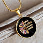 Dog Makes My Life Circle Necklace Stainless Steel or 18k Gold 18-22"-Express Your Love Gifts