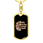 Dog Makes My Life Keychain Stainless Steel or 18k Gold Dog Tag Keyring-Express Your Love Gifts