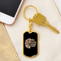 Dog Makes My Life Keychain Stainless Steel or 18k Gold Dog Tag Keyring-Express Your Love Gifts