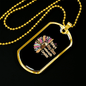 Dog Makes My Life Necklace Stainless Steel or 18k Gold Dog Tag 24" Chain-Express Your Love Gifts