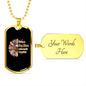 Dog Makes My Life Necklace Stainless Steel or 18k Gold Dog Tag 24" Chain-Express Your Love Gifts
