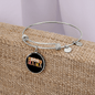 Dog mama Bracelet Stainless Steel or 18k Gold Circle Bangle-Express Your Love Gifts