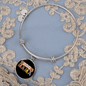 Dog mama Bracelet Stainless Steel or 18k Gold Circle Bangle-Express Your Love Gifts
