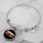 Dog mama Bracelet Stainless Steel or 18k Gold Circle Bangle-Express Your Love Gifts