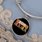 Dog mama Bracelet Stainless Steel or 18k Gold Circle Bangle-Express Your Love Gifts