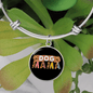 Dog mama Bracelet Stainless Steel or 18k Gold Circle Bangle-Express Your Love Gifts