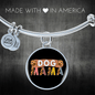 Dog mama Bracelet Stainless Steel or 18k Gold Circle Bangle-Express Your Love Gifts