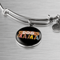 Dog mama Bracelet Stainless Steel or 18k Gold Circle Bangle-Express Your Love Gifts