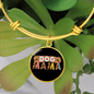 Dog mama Bracelet Stainless Steel or 18k Gold Circle Bangle-Express Your Love Gifts