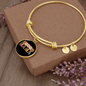 Dog mama Bracelet Stainless Steel or 18k Gold Circle Bangle-Express Your Love Gifts