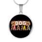 Dog mama Circle Necklace Stainless Steel or 18k Gold 18-22"-Express Your Love Gifts