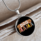Dog mama Circle Necklace Stainless Steel or 18k Gold 18-22"-Express Your Love Gifts