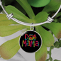 Dog Mama Colors Bracelet Stainless Steel or 18k Gold Circle Bangle-Express Your Love Gifts