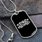 Dog Mama Hearts Necklace Stainless Steel or 18k Gold Dog Tag 24" Chain-Express Your Love Gifts