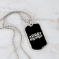 Dog Mama Hearts Necklace Stainless Steel or 18k Gold Dog Tag 24" Chain-Express Your Love Gifts
