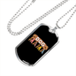 Dog Mama Necklace Stainless Steel or 18k Gold Dog Tag 24" Chain-Express Your Love Gifts