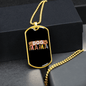 Dog Mama Necklace Stainless Steel or 18k Gold Dog Tag 24" Chain-Express Your Love Gifts