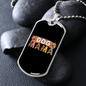 Dog Mama Necklace Stainless Steel or 18k Gold Dog Tag 24" Chain-Express Your Love Gifts