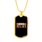 Dog Mama Necklace Stainless Steel or 18k Gold Dog Tag 24" Chain-Express Your Love Gifts