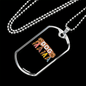 Dog Mama Necklace Stainless Steel or 18k Gold Dog Tag 24" Chain-Express Your Love Gifts