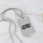 Dog Mama Plain Necklace Stainless Steel or 18k Gold Dog Tag 24" Chain-Express Your Love Gifts