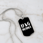 Dog Mama White Necklace Stainless Steel or 18k Gold Dog Tag 24" Chain-Express Your Love Gifts