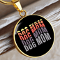 DOG MOM (1) Circle Necklace Stainless Steel or 18k Gold 18-22"-Express Your Love Gifts