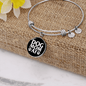 Dog Mom AF Bracelet Stainless Steel or 18k Gold Circle Bangle-Express Your Love Gifts